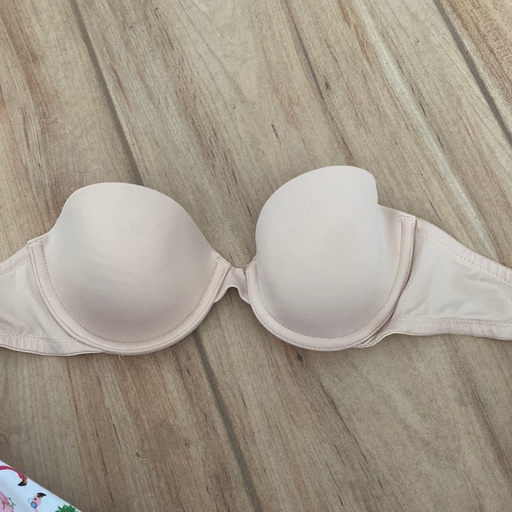 tan bandeau bra